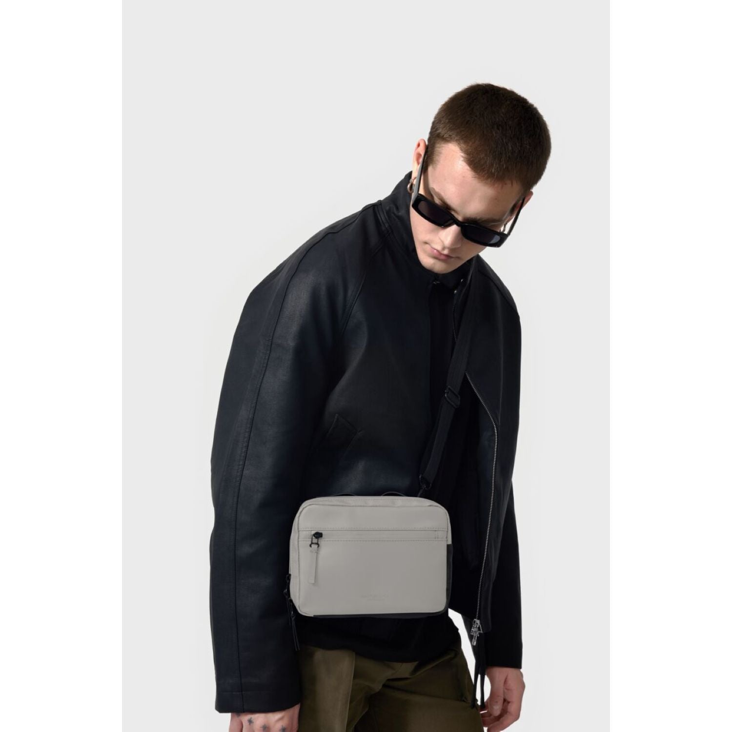 Gaston Luga Dash Box Bag - Taupe