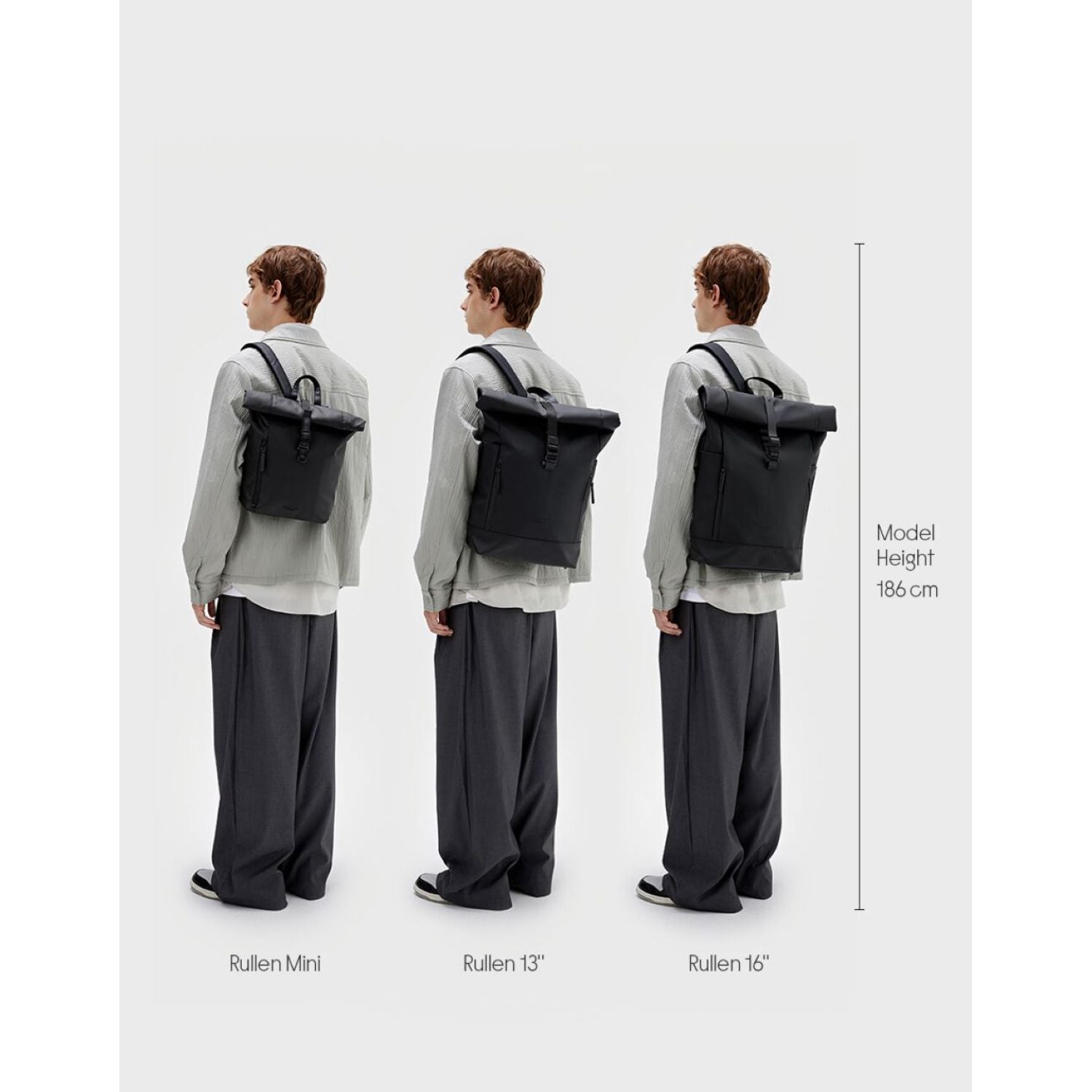 Gaston Luga Rullen Backpack 16'' - Black