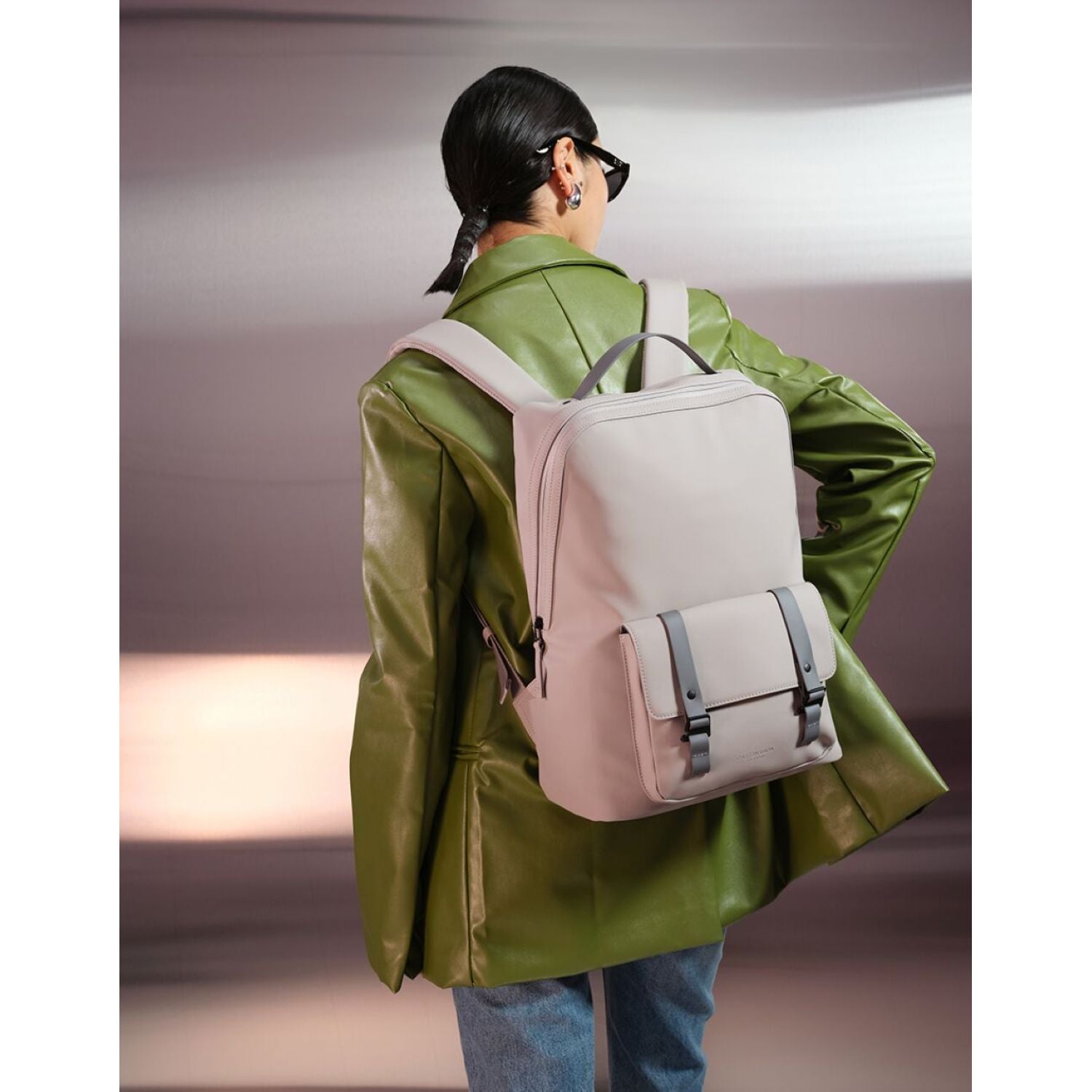 Gaston Luga Splash Org. Backpack 15" - Taupe