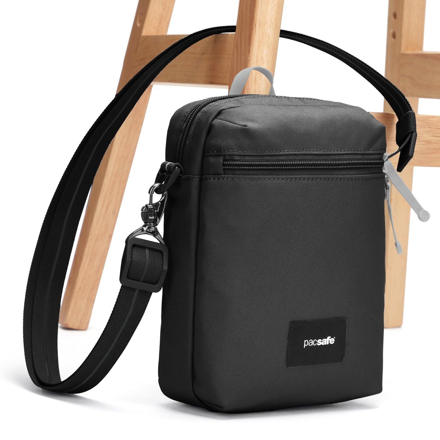 Pacsafe Go Anti-Theft Festival Crossbody Bag (Jet Black)