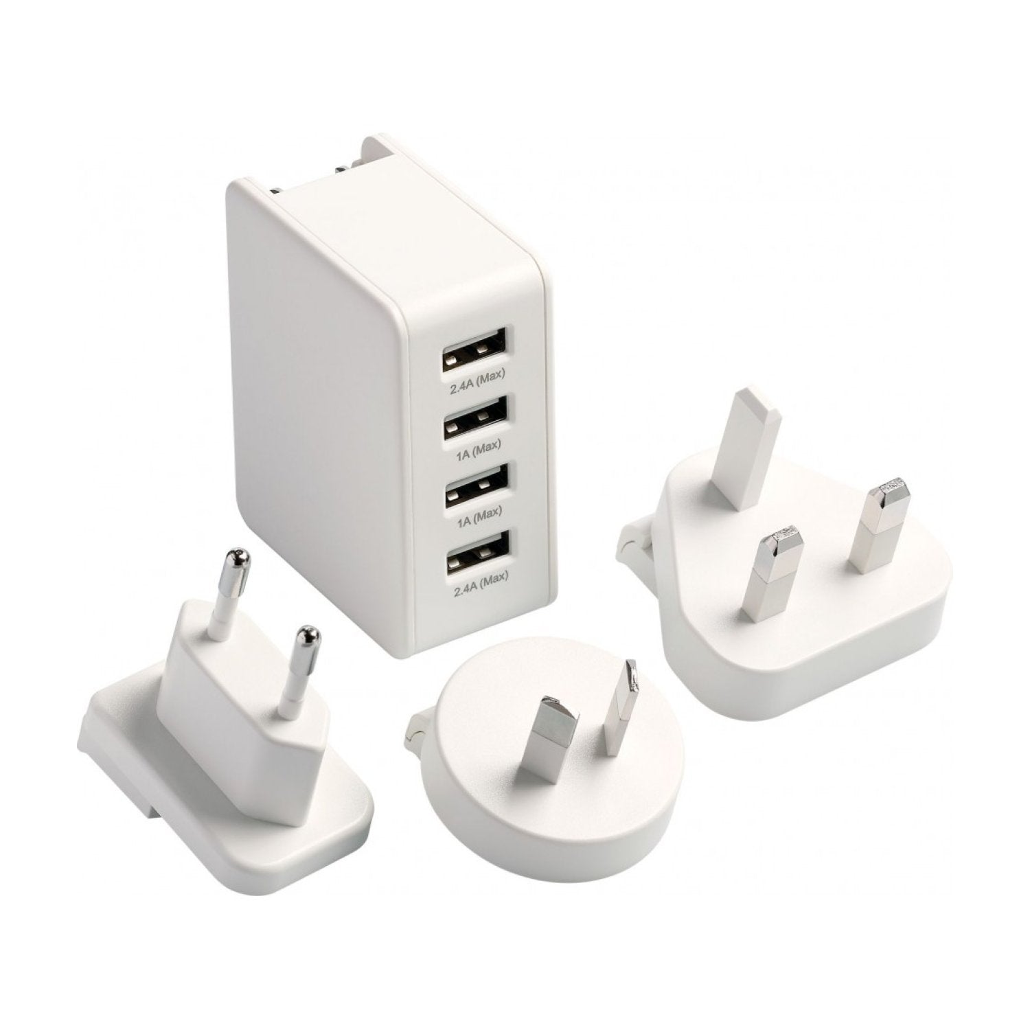 Go Travel Worldwide USB Charger (4 Ports) - White