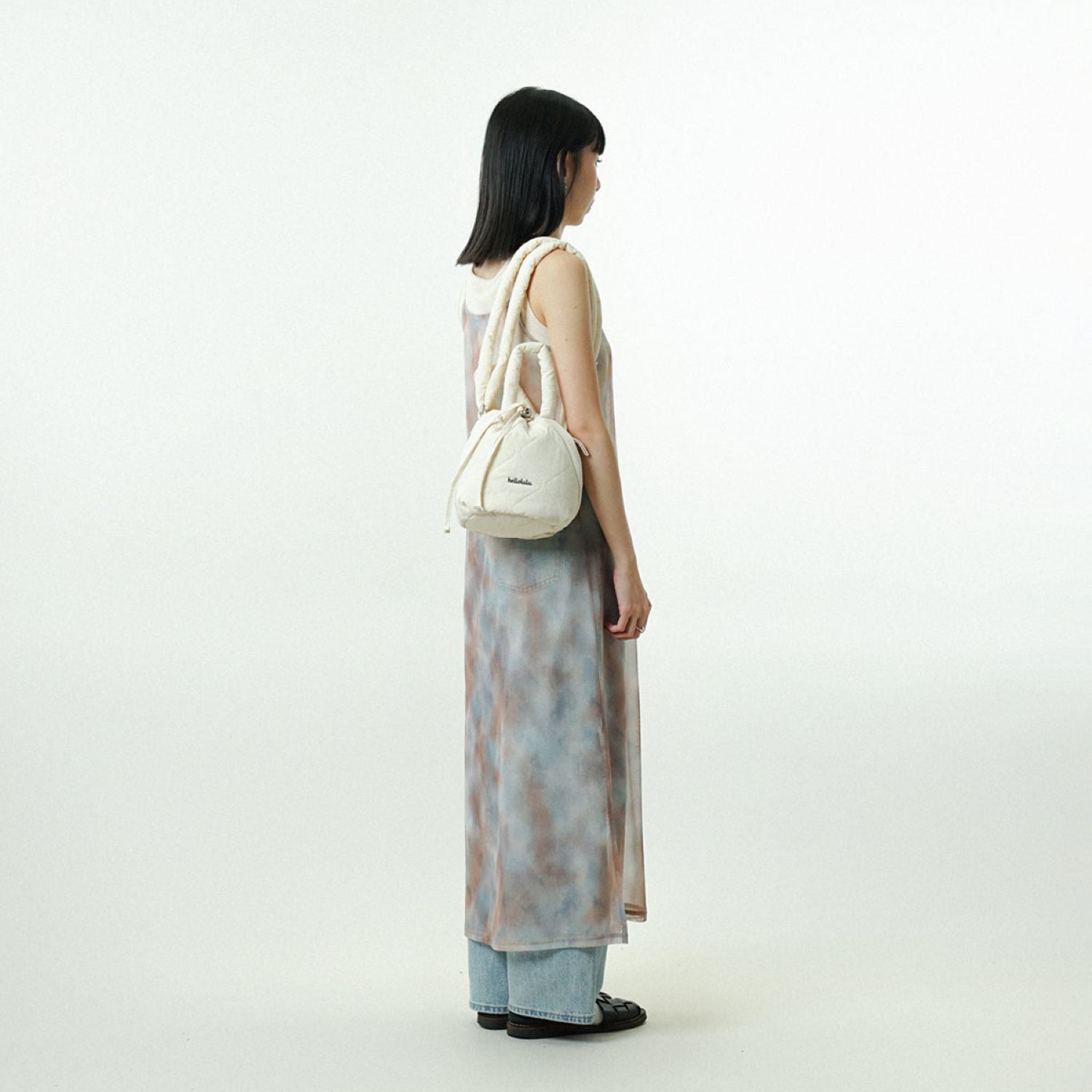 Hellolulu Clio 2 Sided Shoulder Bag S (Ivory White)