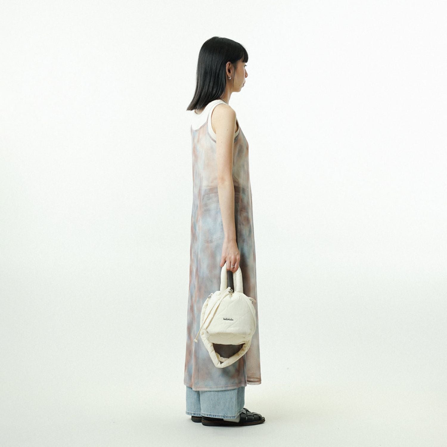 Hellolulu Clio 2 Sided Shoulder Bag S (Ivory White)