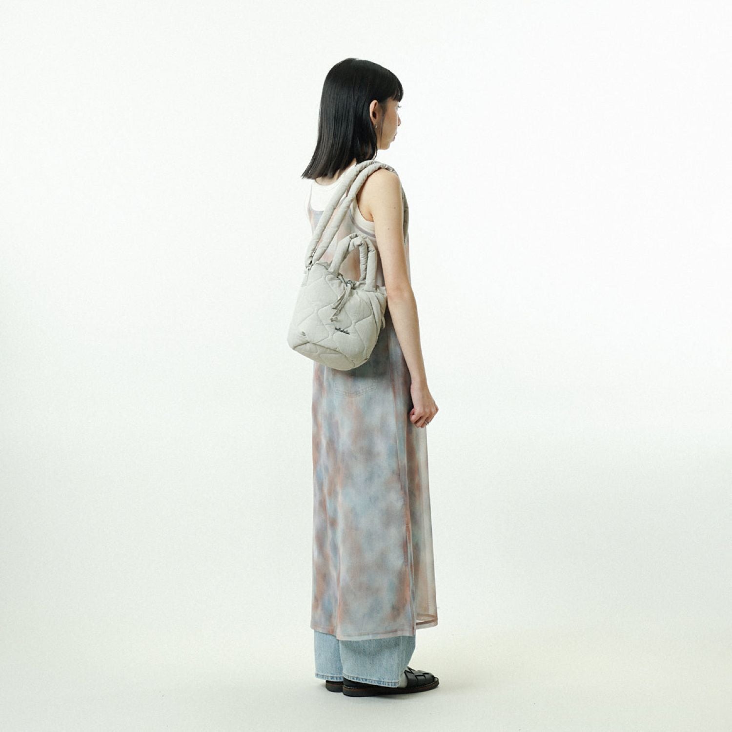 Hellolulu Clio 2 Sided Shoulder Bag S (Silver Birch)