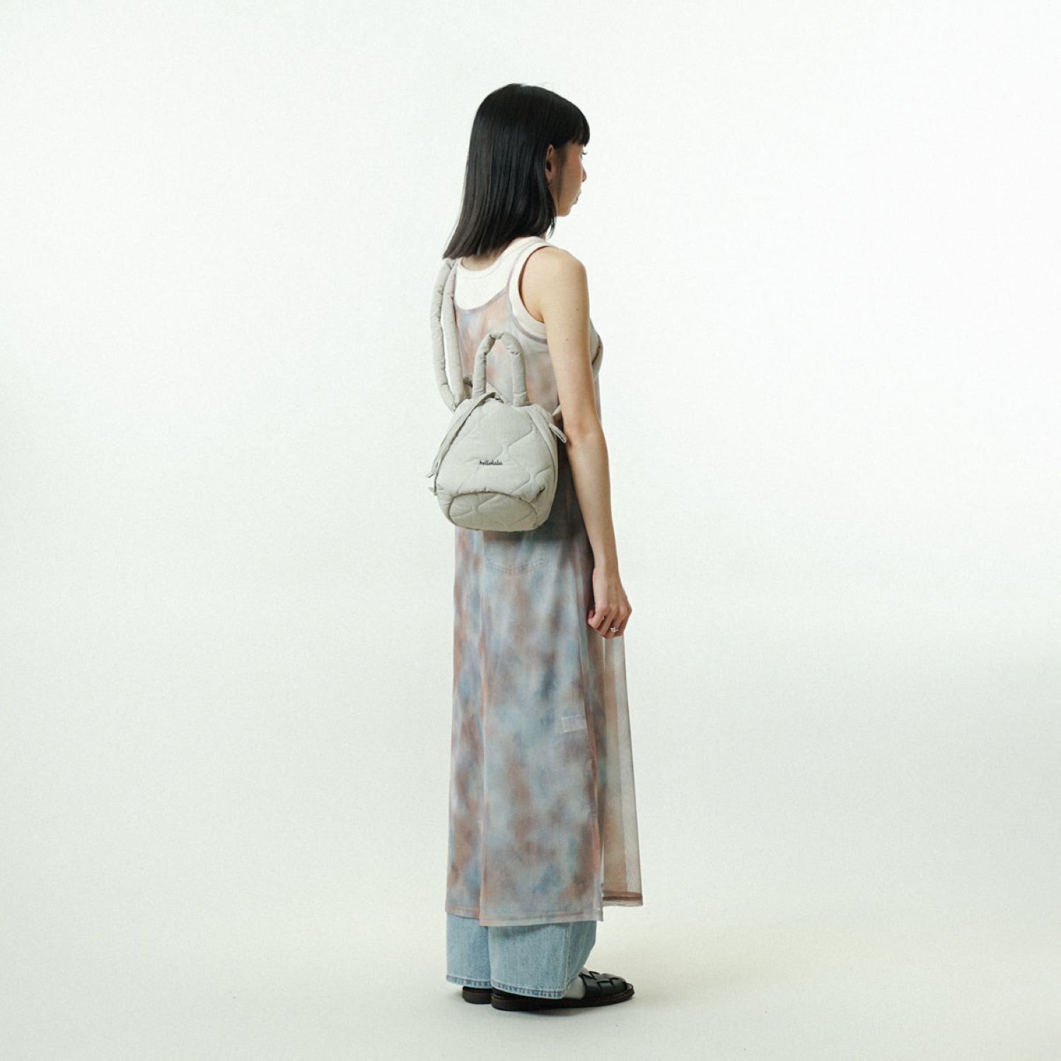 Hellolulu Clio 2 Sided Shoulder Bag S (Silver Birch)