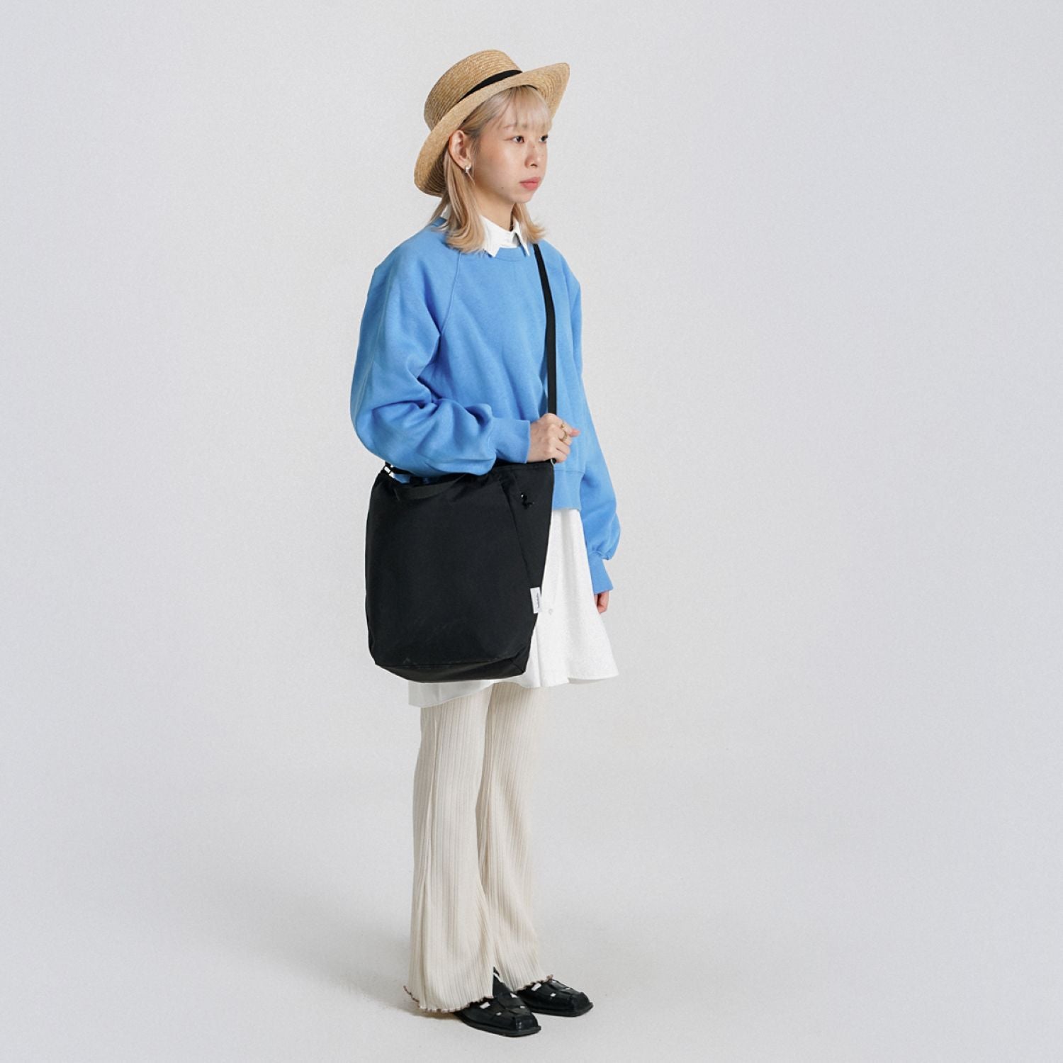 Hellolulu Collin 2 Sided Shoulder (M) (Black)