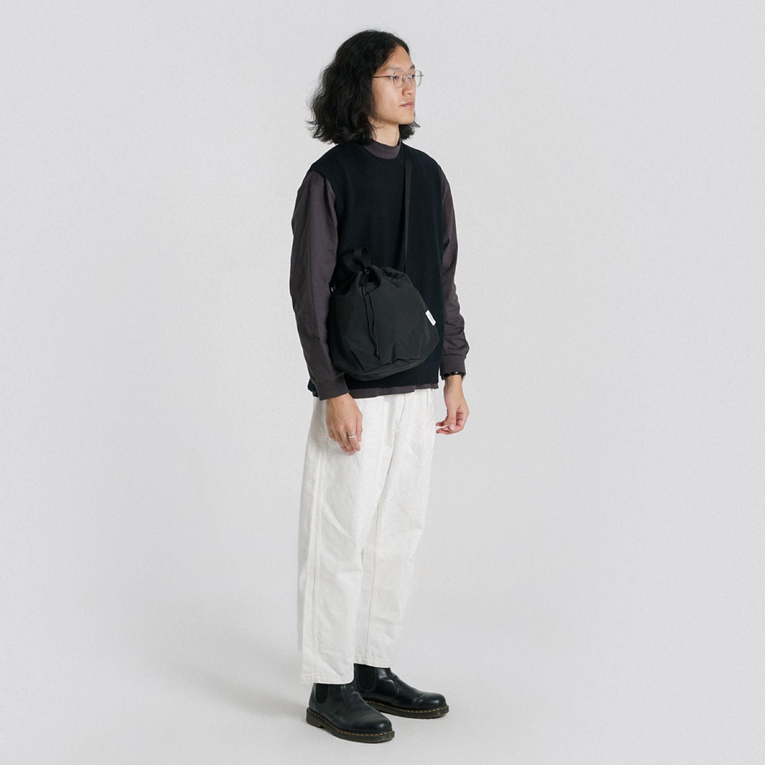 Hellolulu Cowan 2 Sided Bucket Bag (Black)