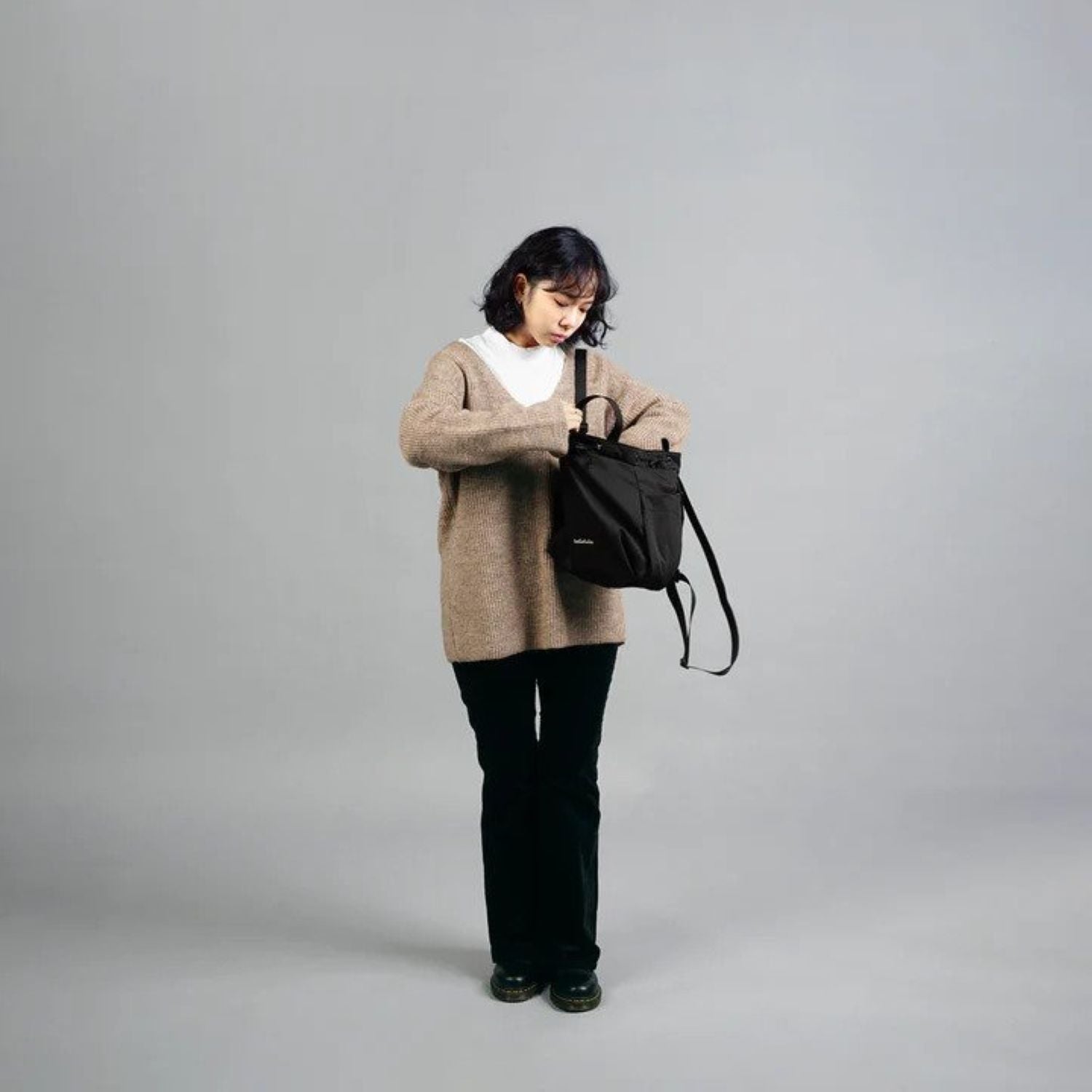 Hellolulu Emma Mini Everyday Totepack Recycled (Ultra Black)