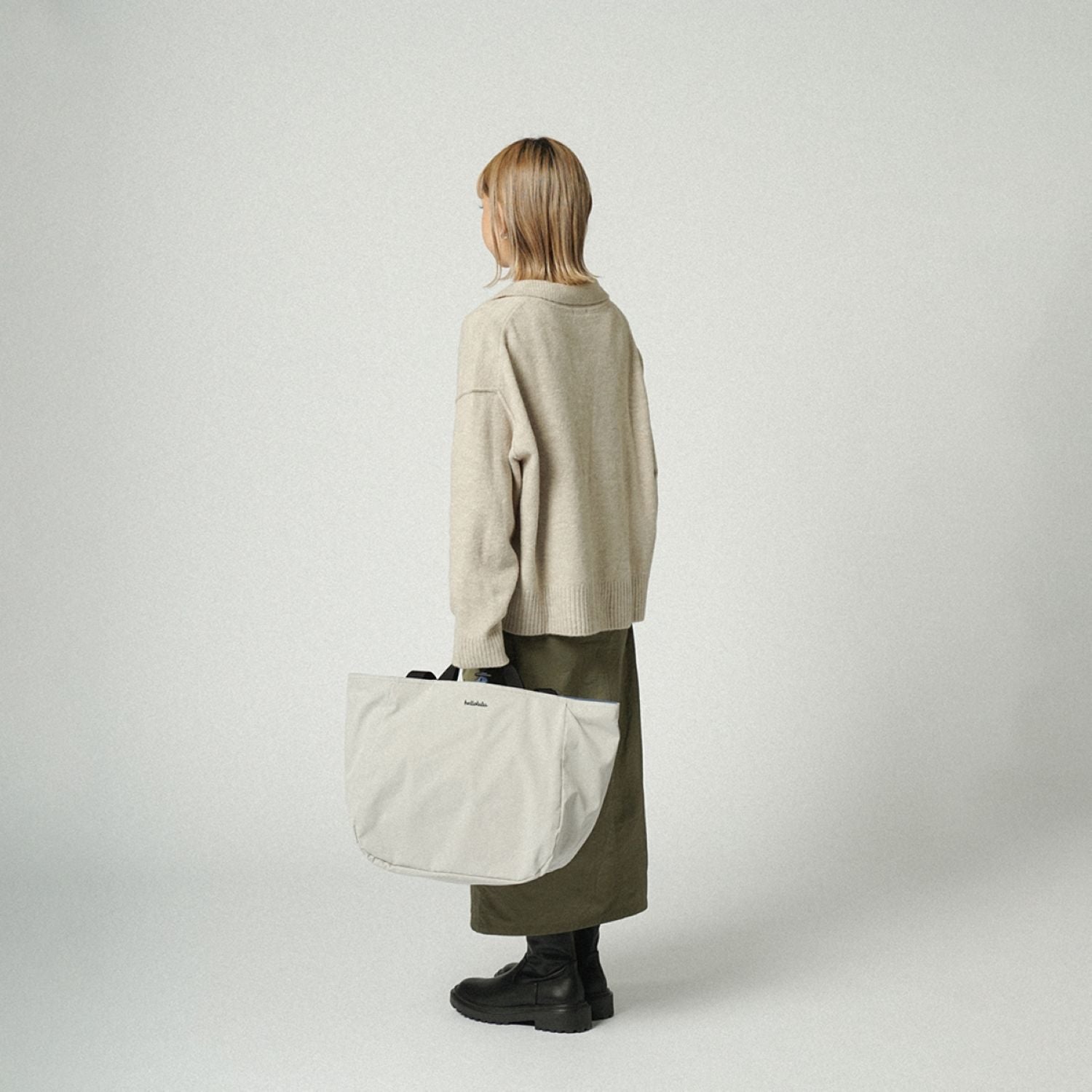 Hellolulu Jake Double Sided 2 Way Tote Recycled (Cloudy Gray/Classic Blue)