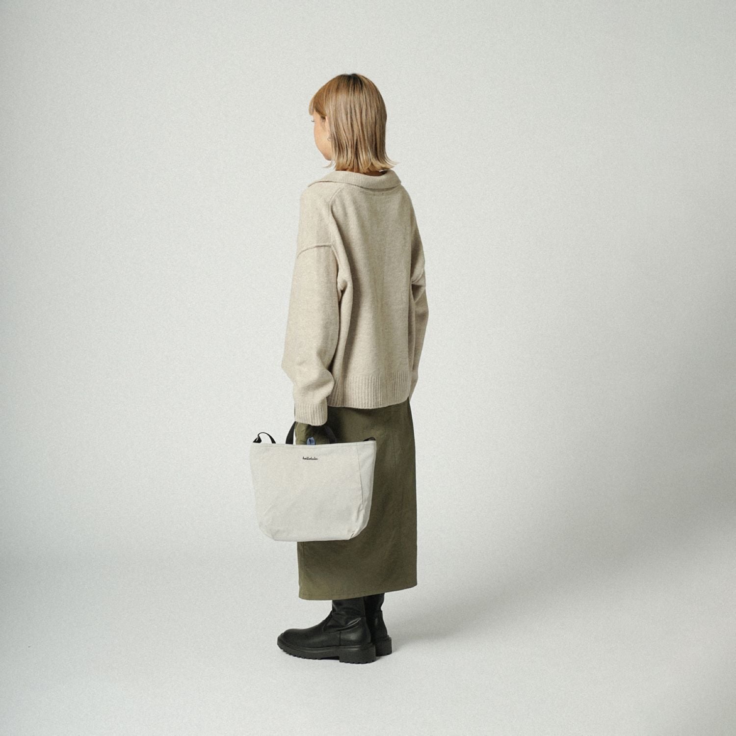 Hellolulu Jolie Double Sided 2 Way Shoulder Bag Recycled (Cloudy Gray/Classic Blue)