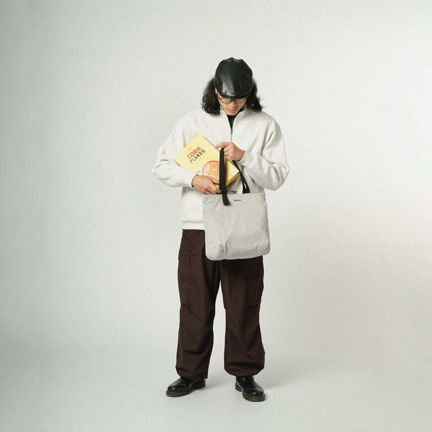 Hellolulu Jonna Double Sided Versatile Tote Recycled (Cloudy Gray/Classic Blue)