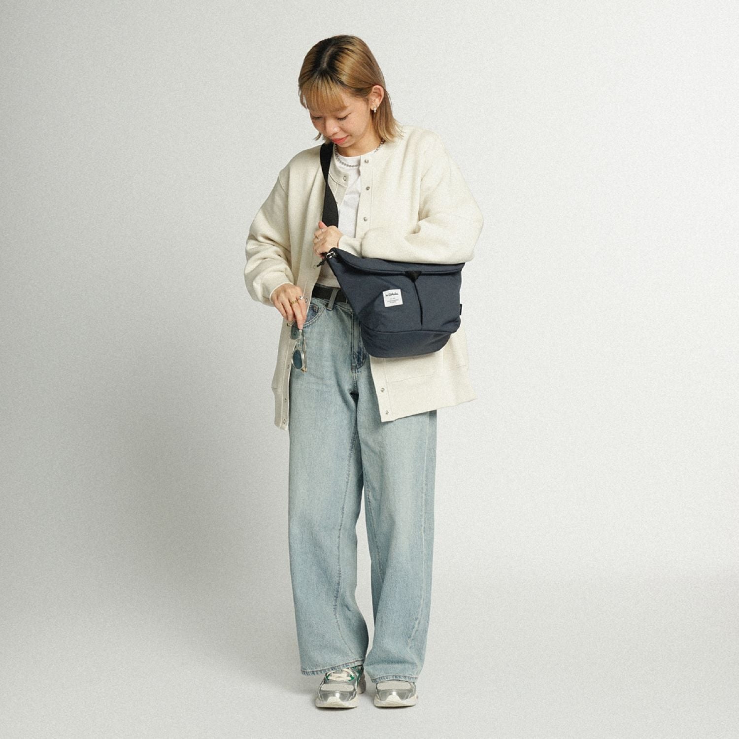 Hellolulu Kasen Shoulder Bag Recycled (Dark Sapphire)