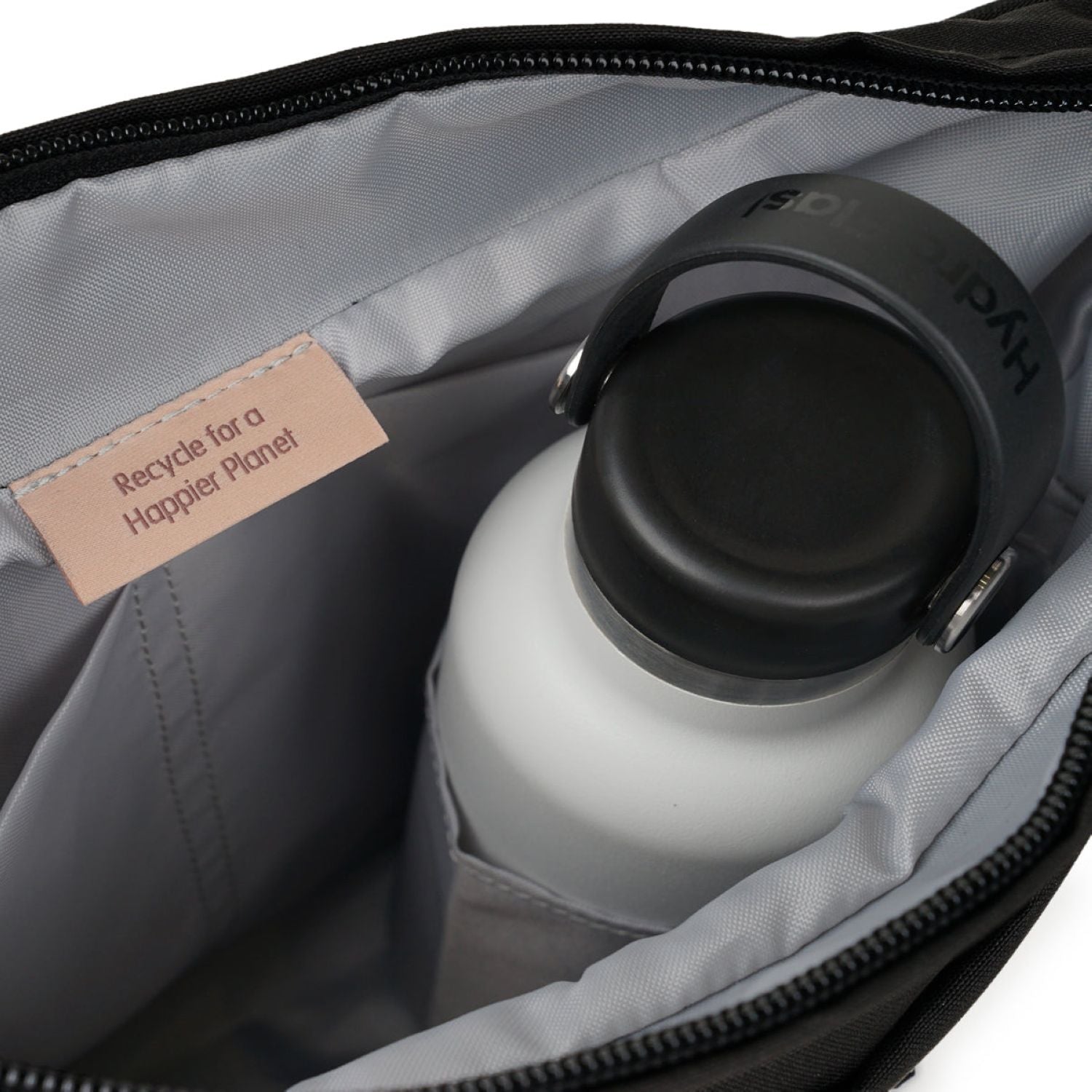 Hellolulu Lucas Wide Zip Shoulder Bag (Flat Black)