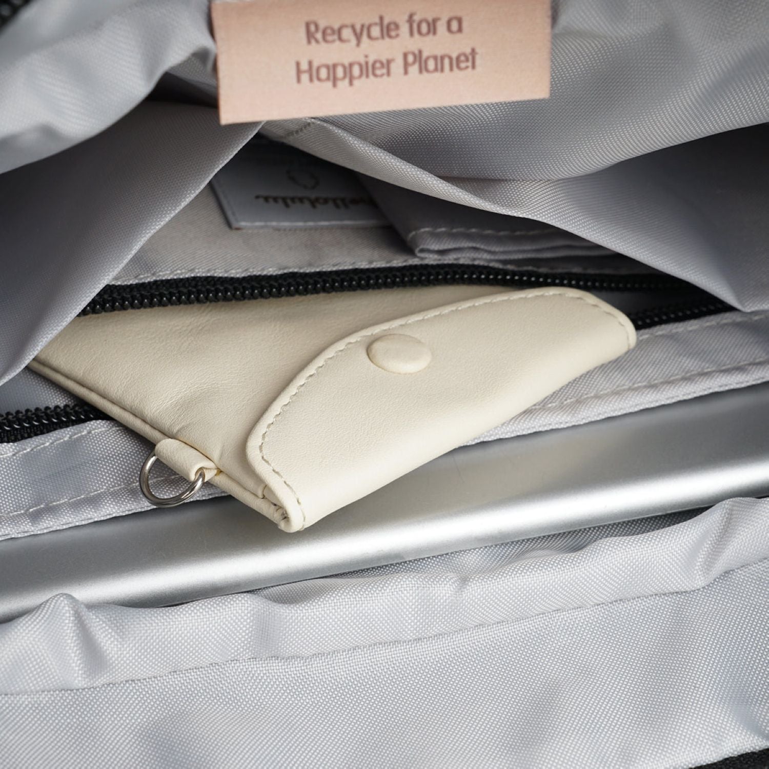 Hellolulu Lucas Wide Zip Shoulder Bag (Flat Black)