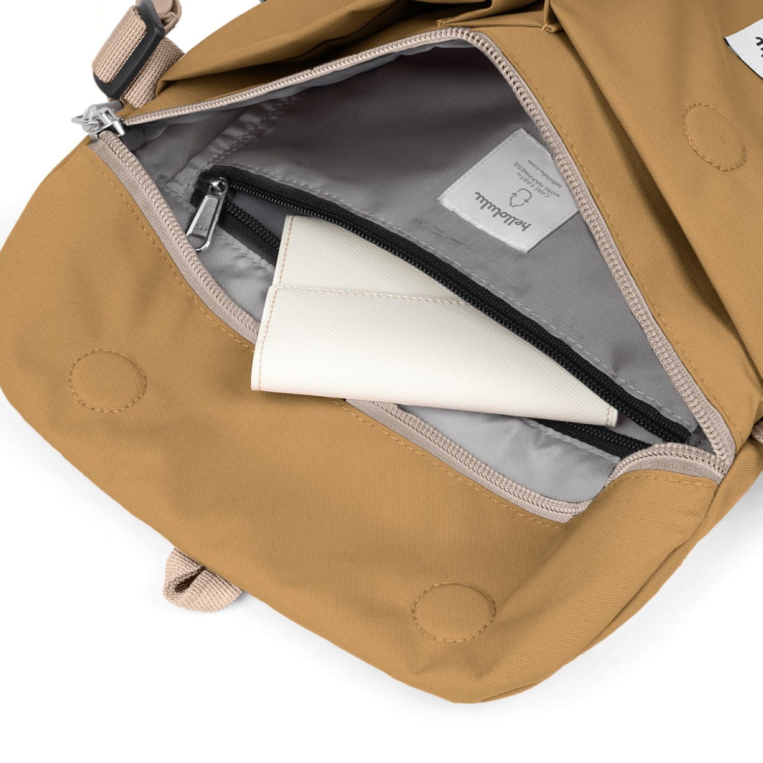 Hellolulu Mini Kasen Shoulder Bag Recycled (Wood Brown)