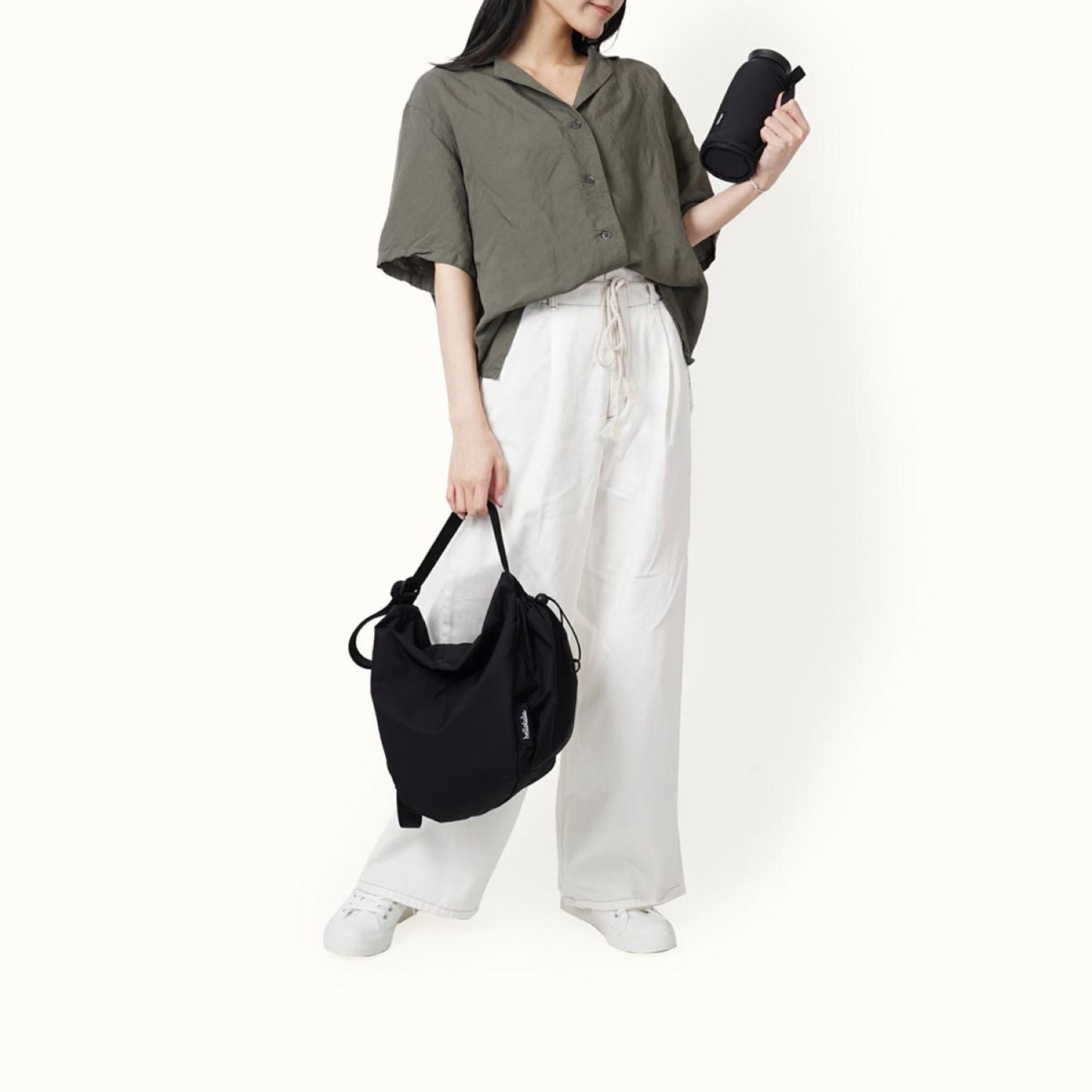 Hellolulu Rea Daily Duo Shoulder Bag S (Black Onyx)