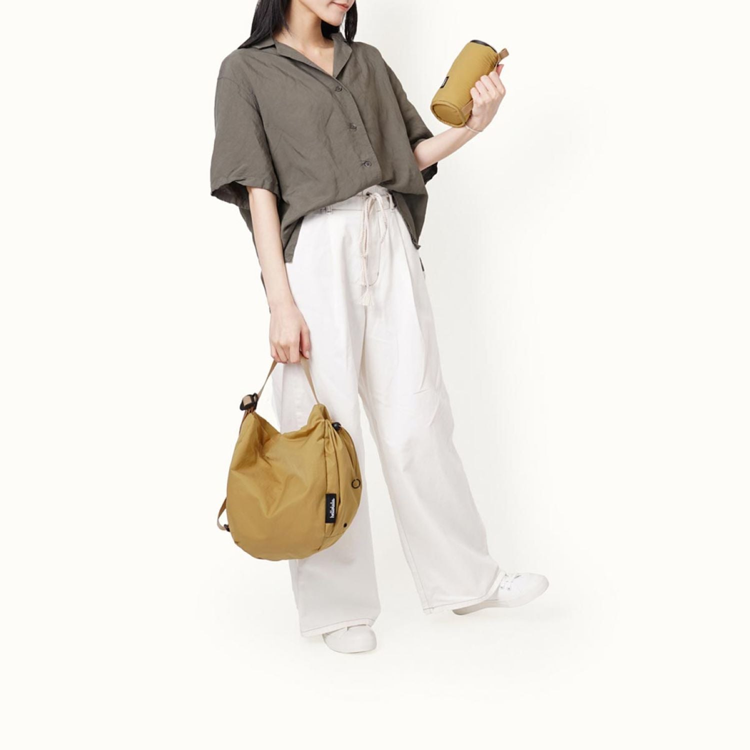 Hellolulu Rea Daily Duo Shoulder Bag S (Light Walnut)