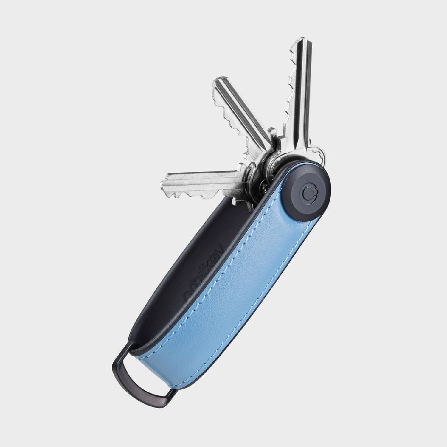 Orbitkey Hybrid Leather Key Organiser (Lake Blue)