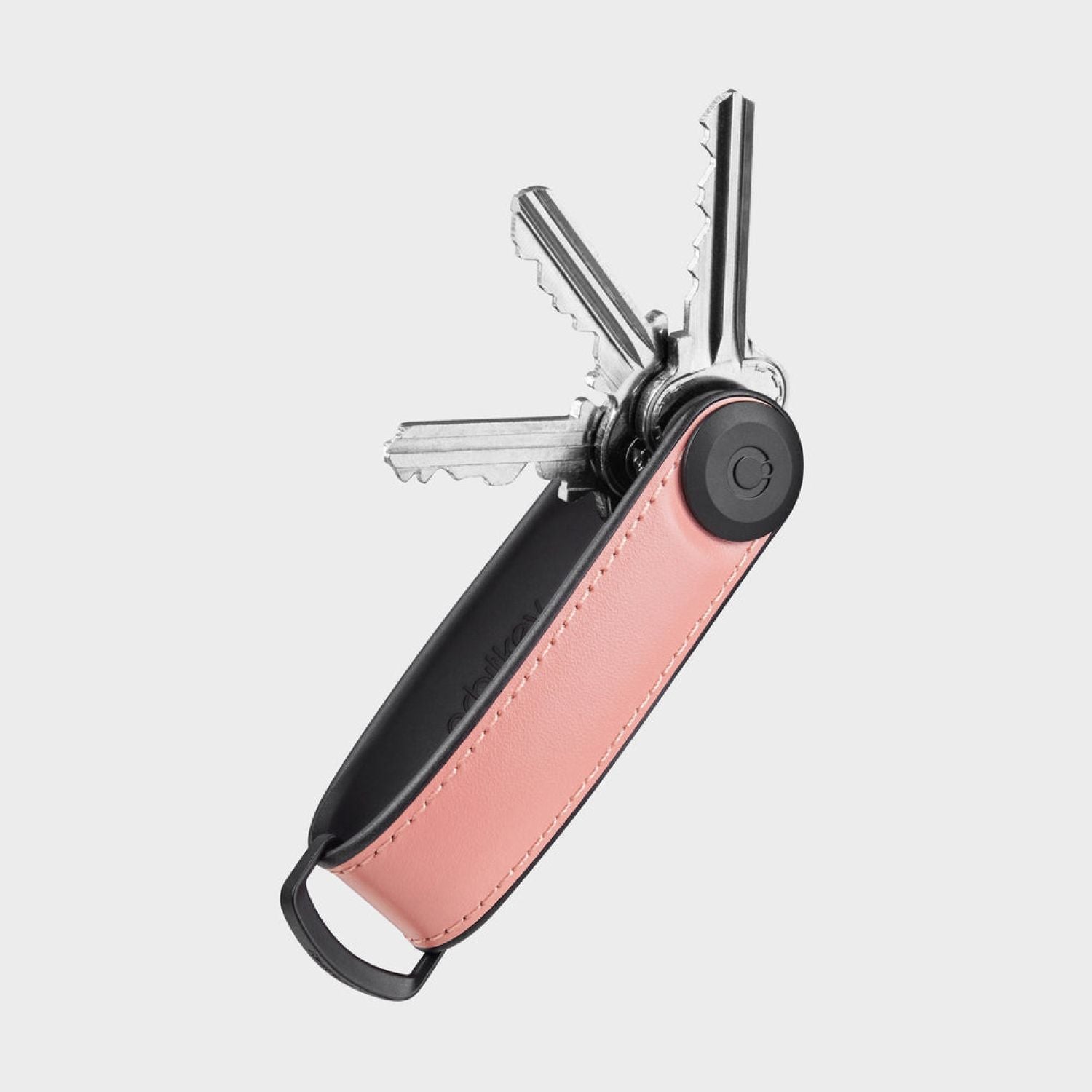 Orbitkey Hybrid Leather Key Organiser (Pastel Pink)