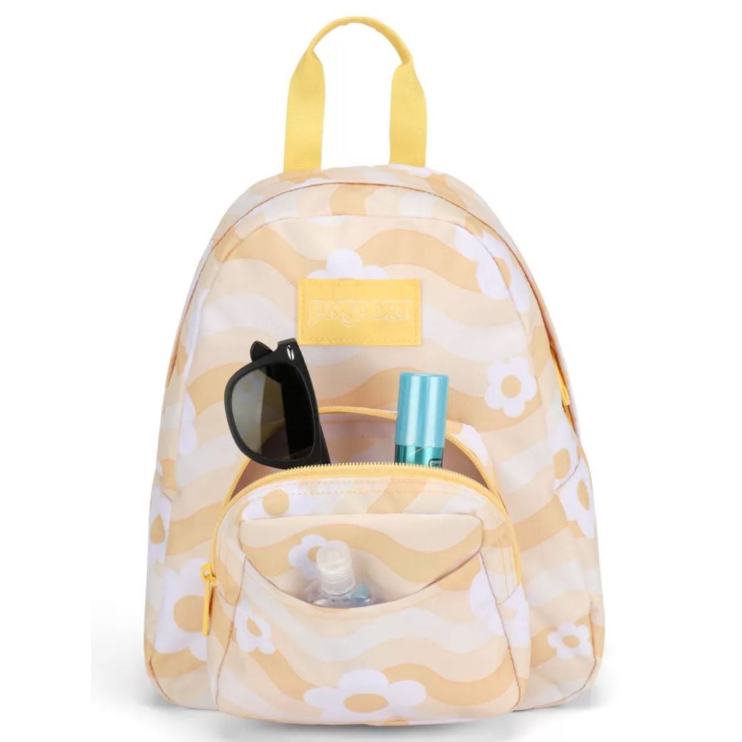 Jansport Half Pint Mini Backpack - Flower Power Yellow