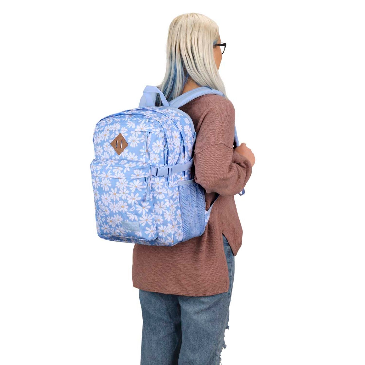 Jansport Main Campus Backpack - Punk Pansies Blue