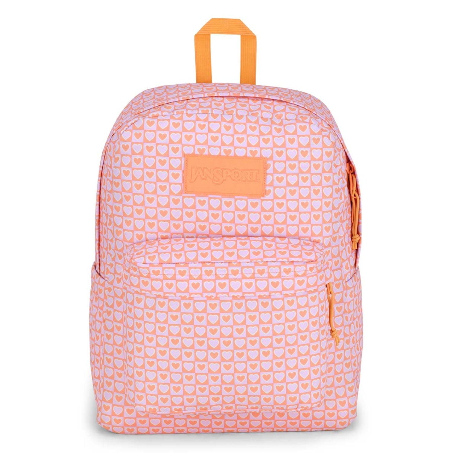 Jansport Superbreak Plus Backpack - Hyped Hearts Pink
