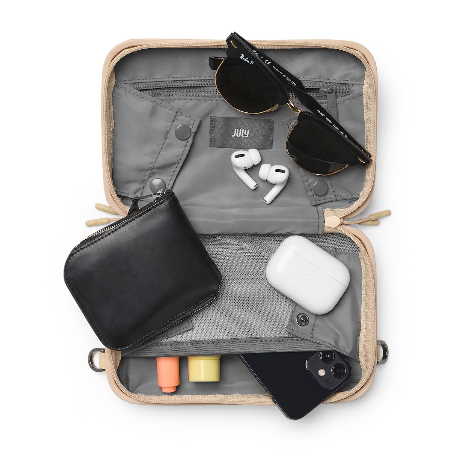 July Carry Me Mini Case With Detachable Strap 5" - Sand