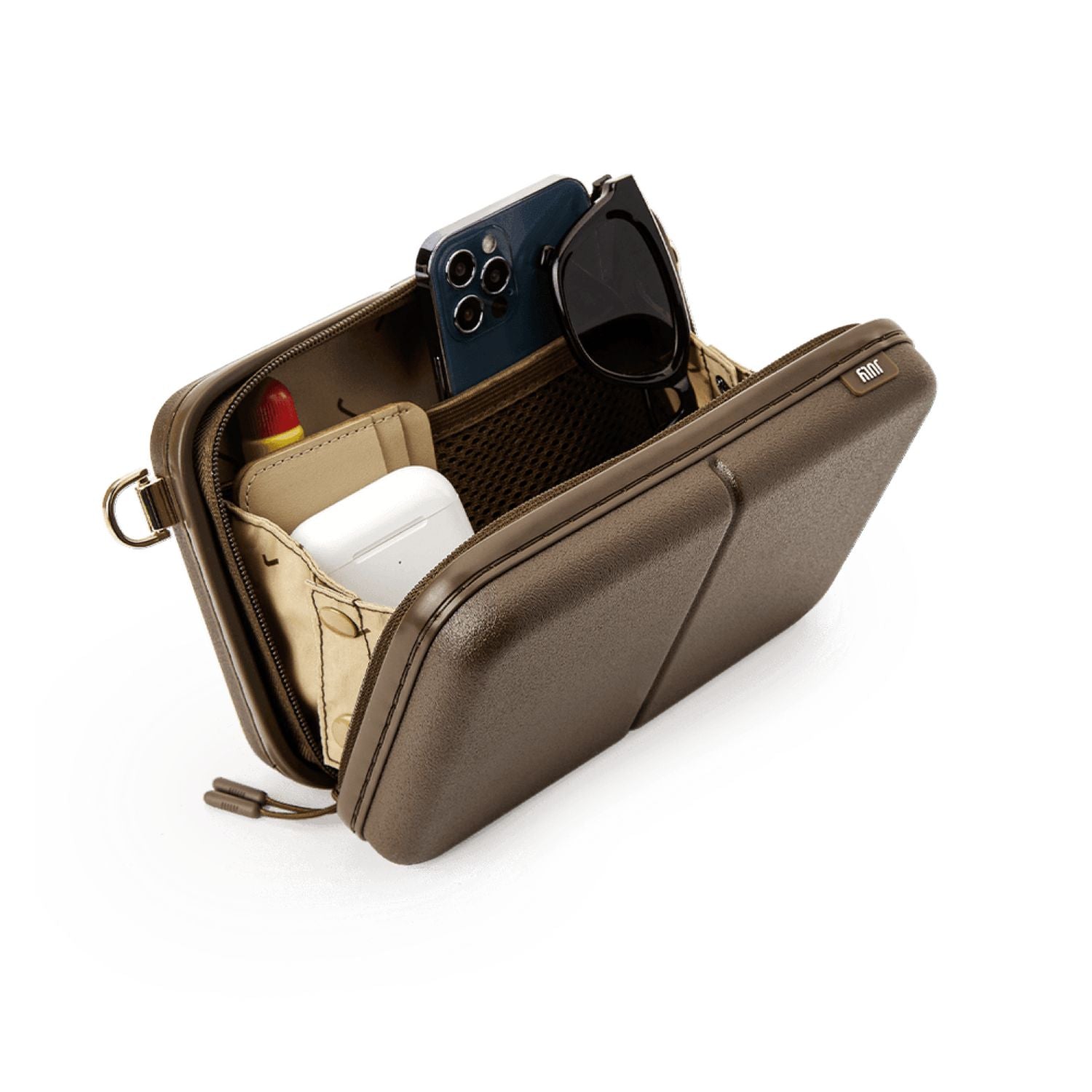 July Carry Me Mini Case With Detachable Strap 5" (Limited Edition) - Dark Brown