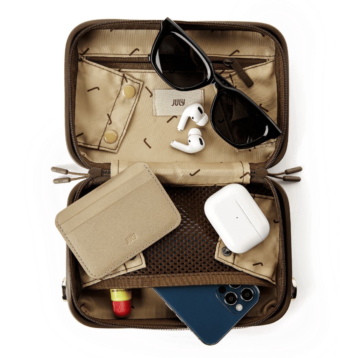 July Carry Me Mini Case With Detachable Strap 5" (Limited Edition) - Dark Brown