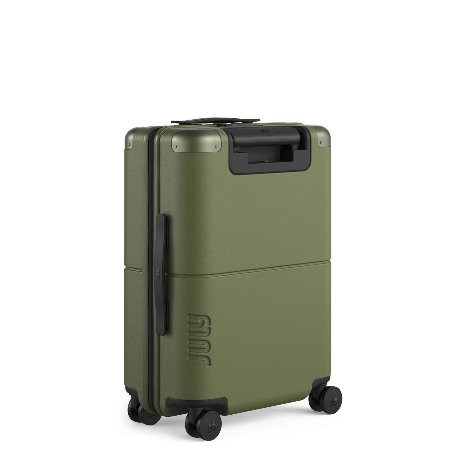 July Carry On Original Polycarbonate 21" Luggage With Power Bank & Usb/Usb-C Cable - Moss