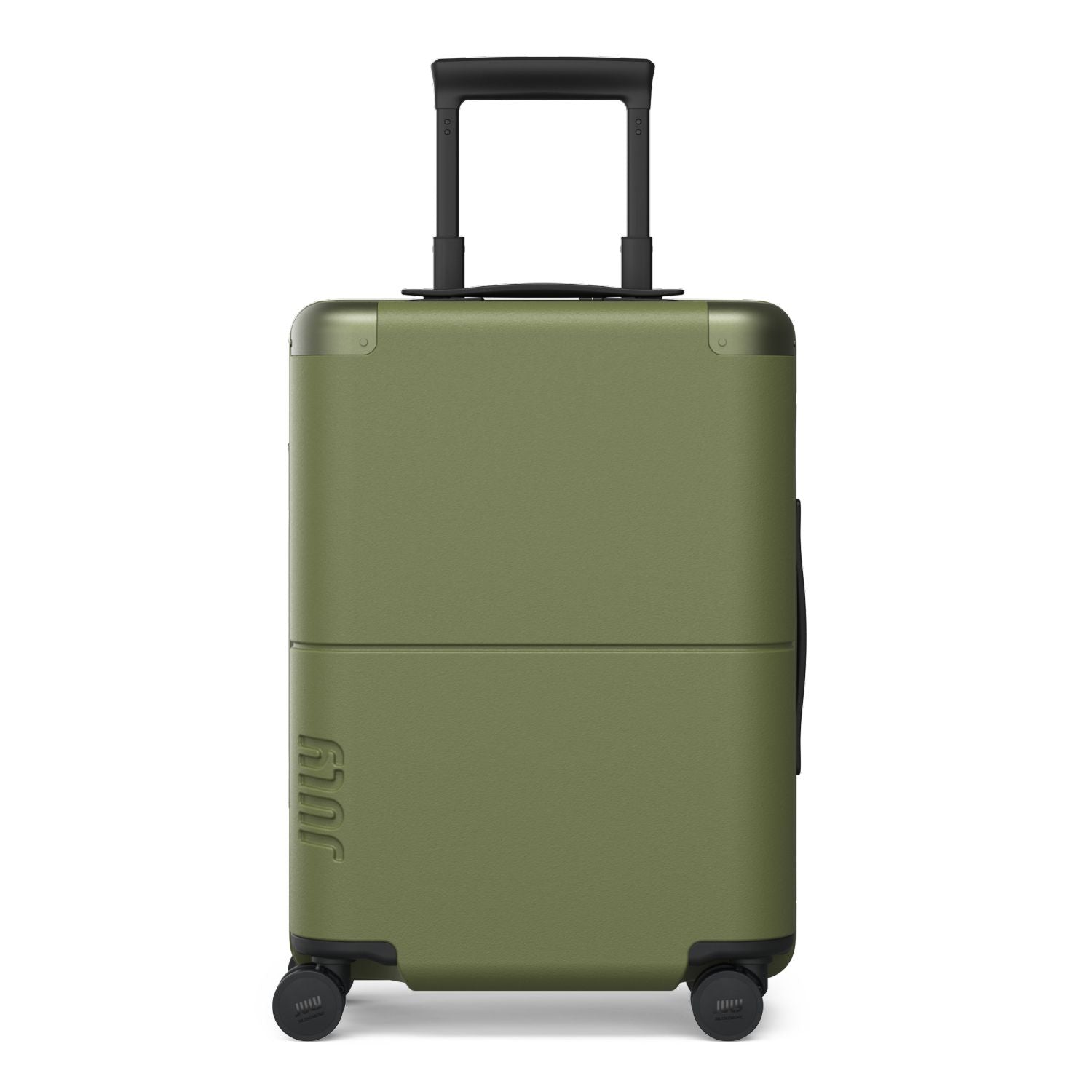 July Carry On Original Polycarbonate 21" Luggage With Power Bank & Usb/Usb-C Cable - Moss