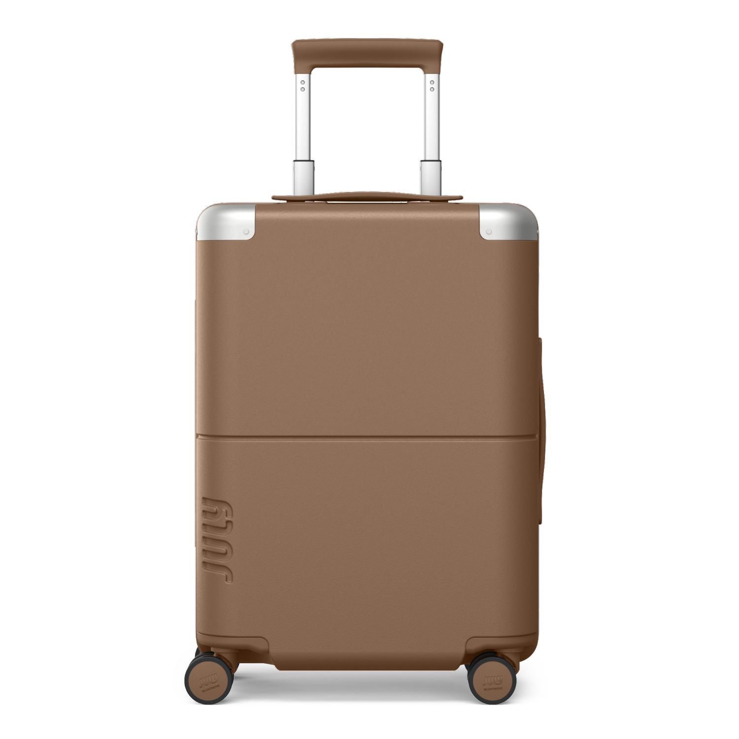 July Carry On Original Polycarbonate 21" Luggage With Power Bank & USB/USB-C Cable - Toffee