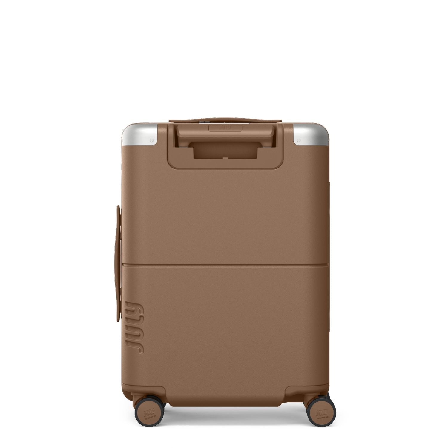 July Carry On Original Polycarbonate 21" Luggage With Power Bank & USB/USB-C Cable - Toffee
