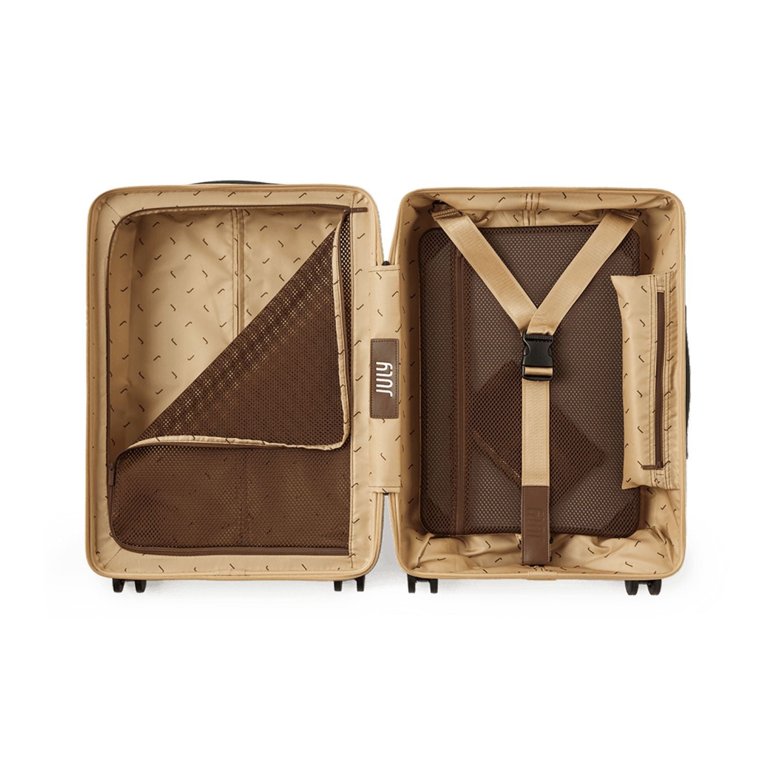 July Carry On Original Polycarbonate 21" Luggage With Power Bank & Usb/Usb-C Cable - Light Taupe
