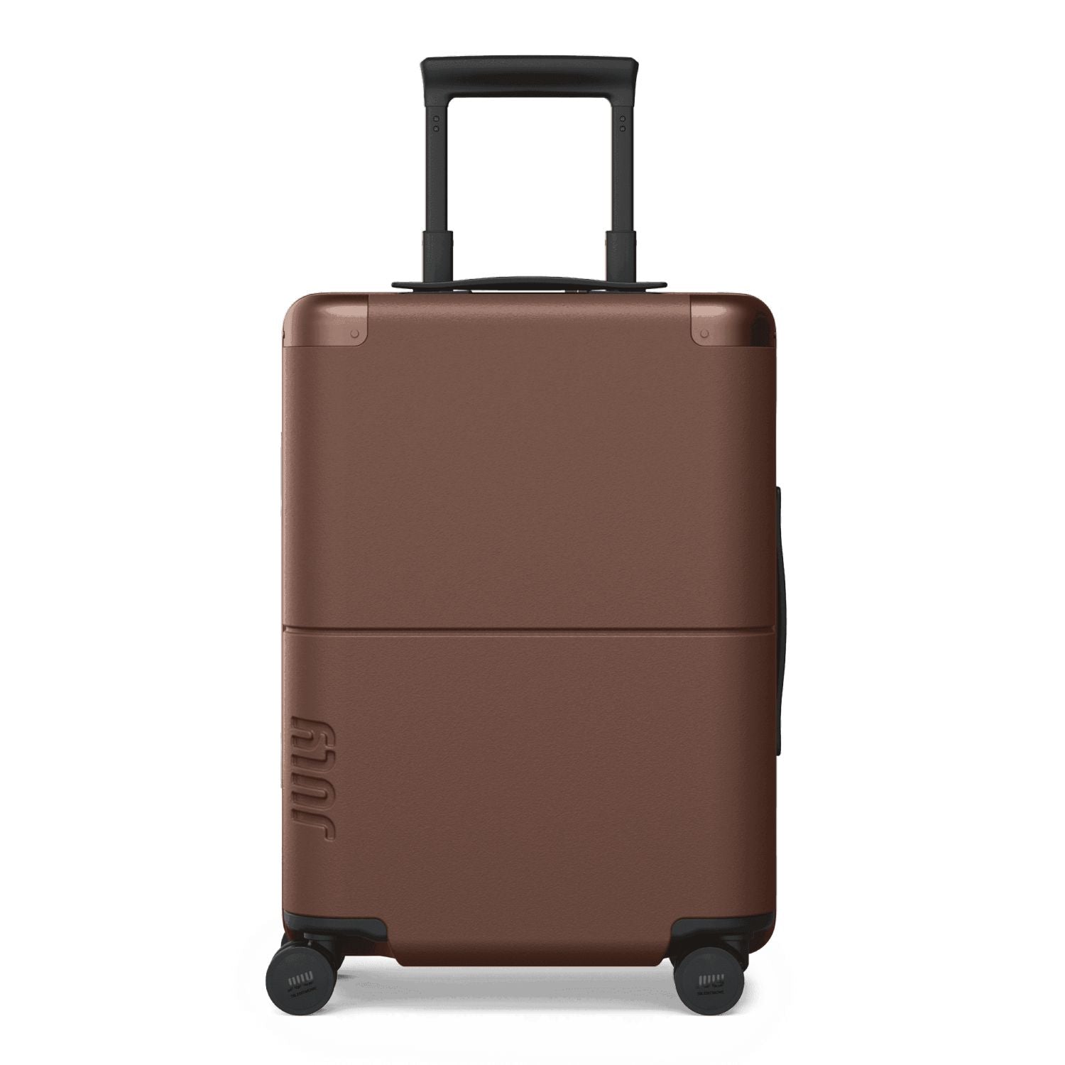 July Carry On Original Polycarbonate 21" Luggage With Power Bank & Usb/Usb-C Cable (Limited Edition) - Dark Brown
