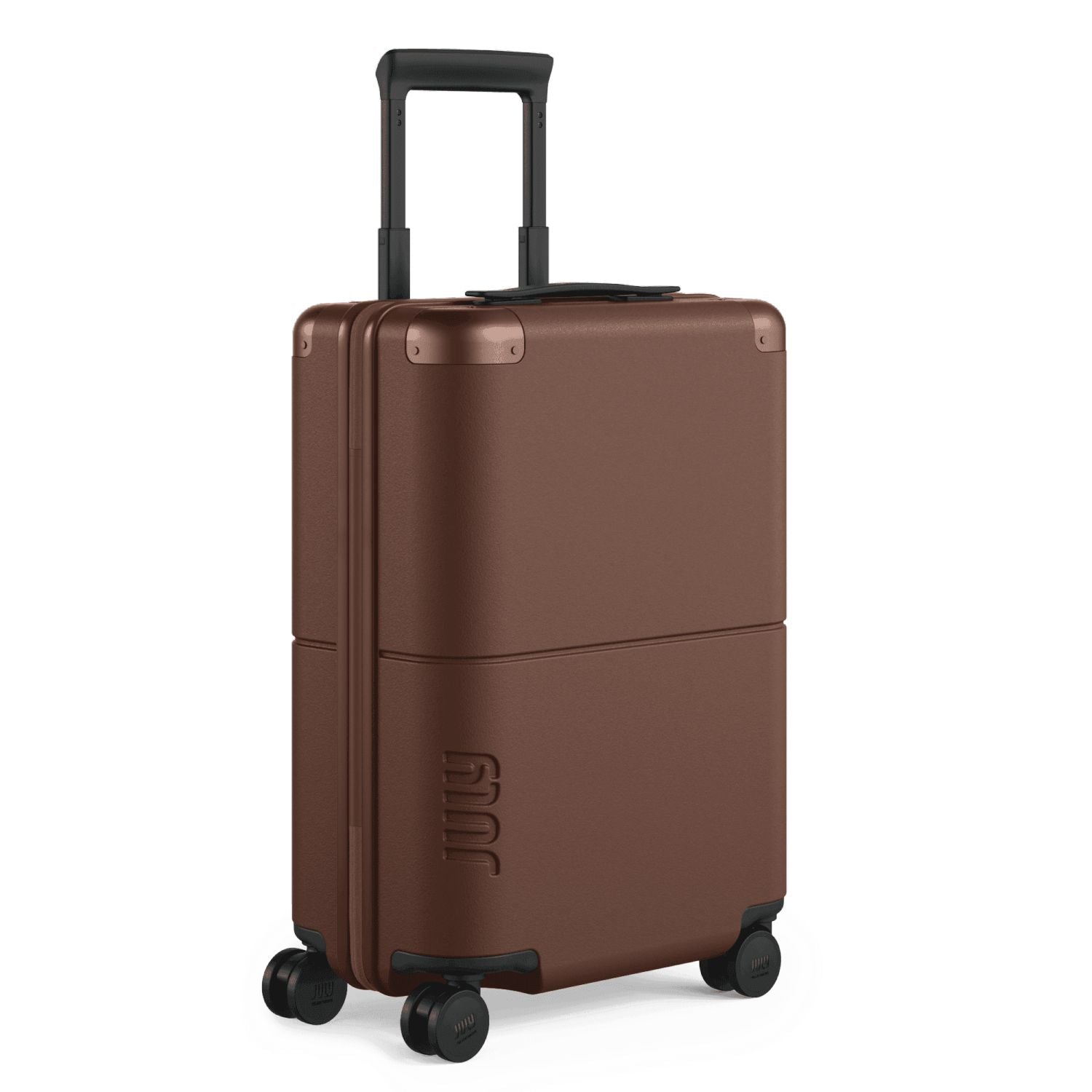 July Carry On Original Polycarbonate 21" Luggage With Power Bank & Usb/Usb-C Cable (Limited Edition) - Dark Brown
