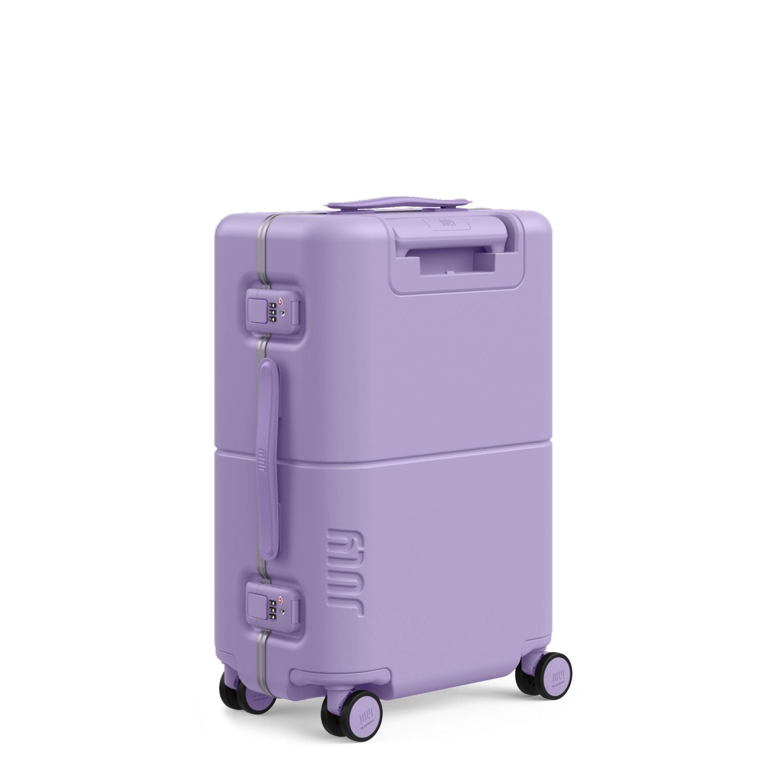 July Carry On Trunk Polycarbonate 21" Luggage With Fast Charge USB-C Cable - Lilac