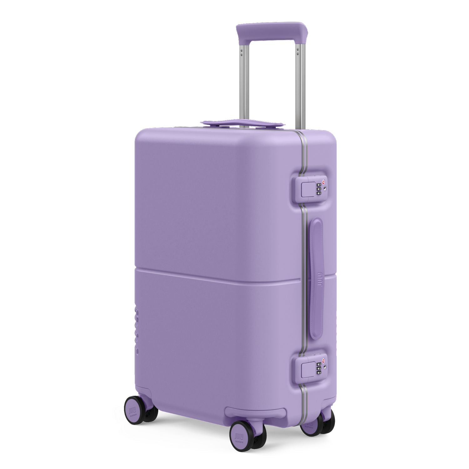 July Carry On Trunk Polycarbonate 21" Luggage With Fast Charge USB-C Cable - Lilac