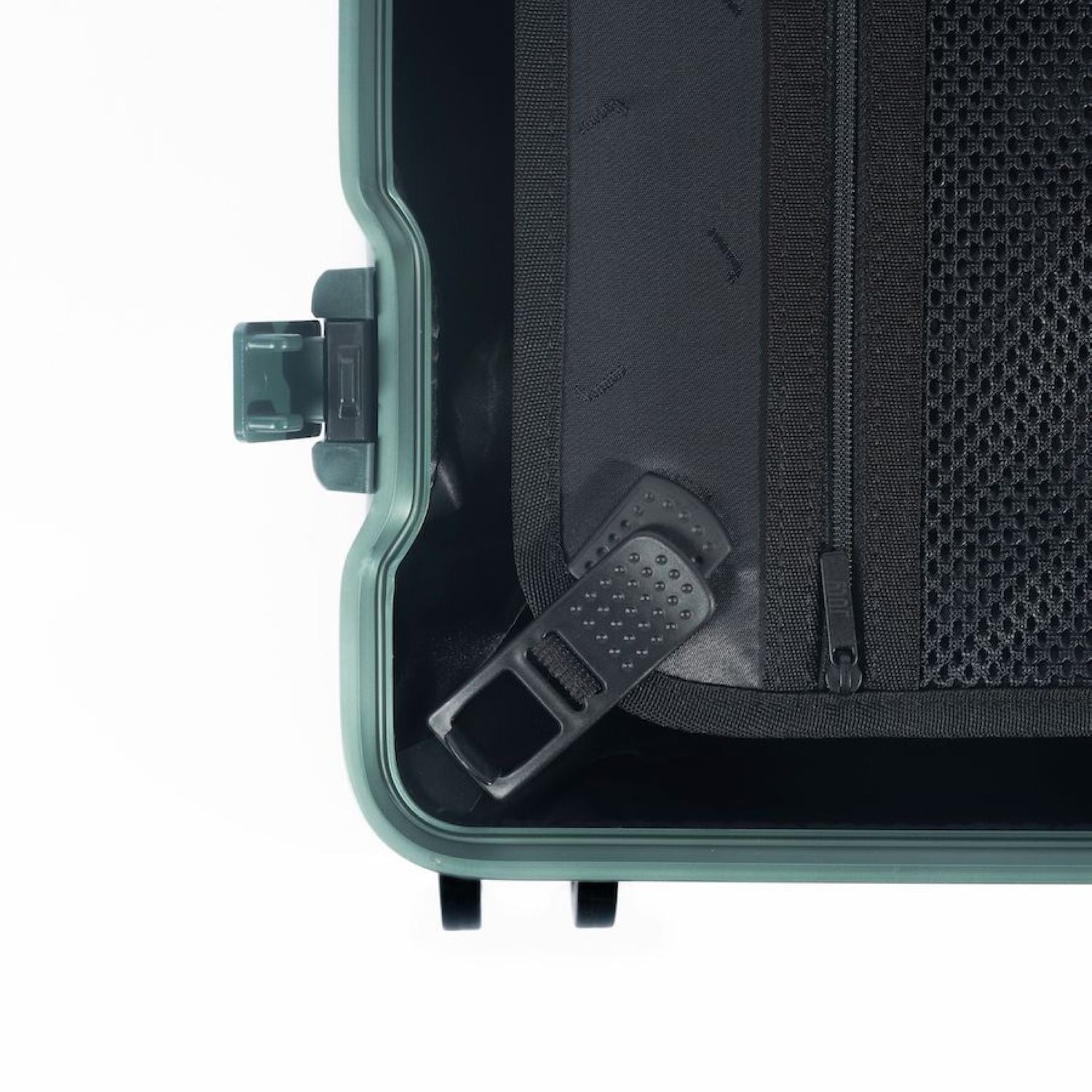 July Carry On Trunk Polycarbonate 21" Luggage With Fast Charge Usb-C Cable - Matte Green