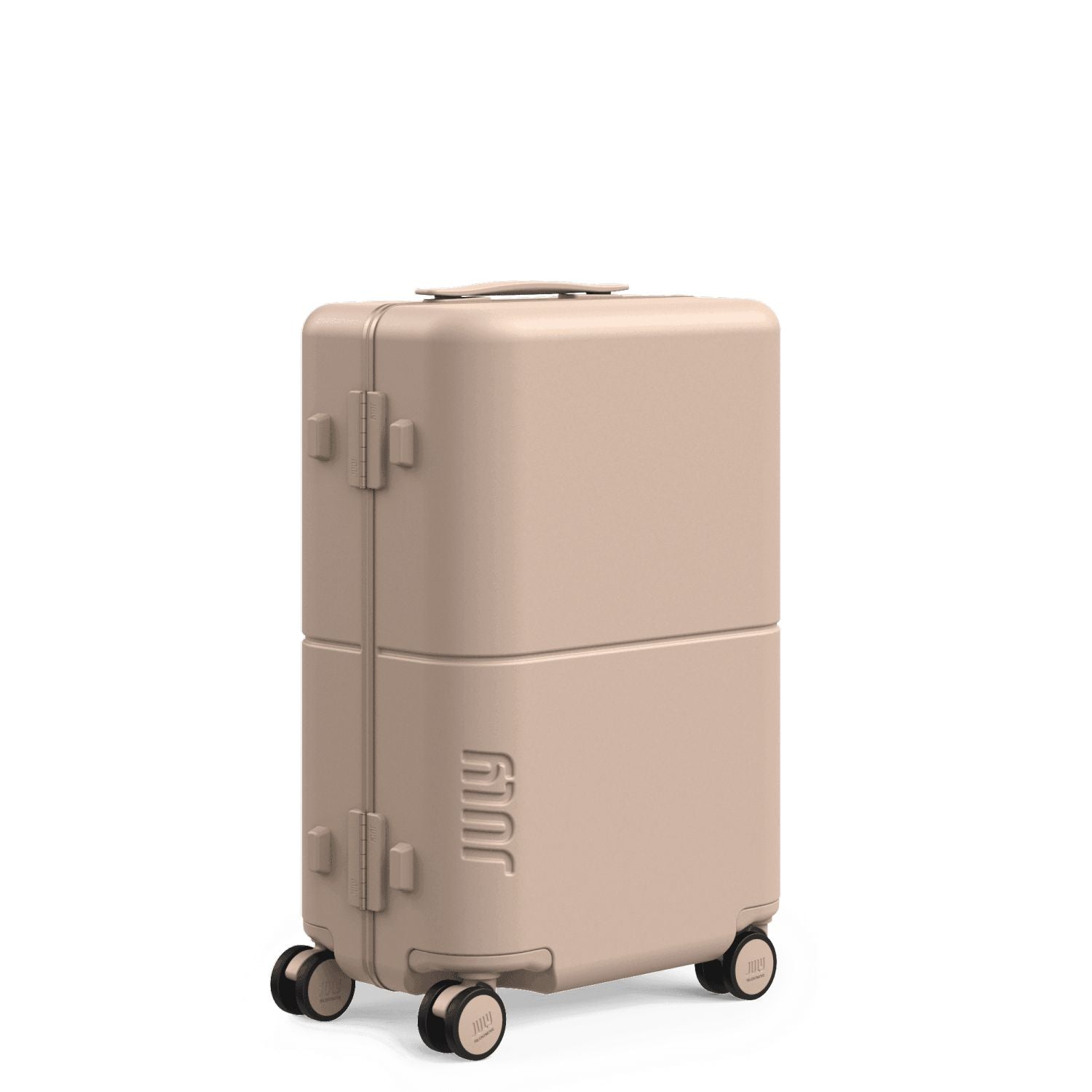 July Carry On Trunk Polycarbonate 21" Luggage With Fast Charge Usb-C Cable - Matte Sand