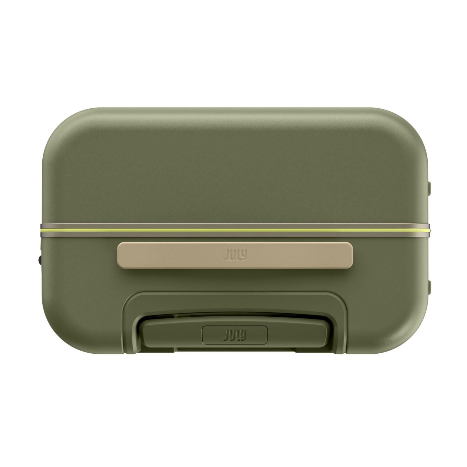 July Carry On Trunk Polycarbonate 21" Luggage With Fast Charge Usb-C Cable - Moss