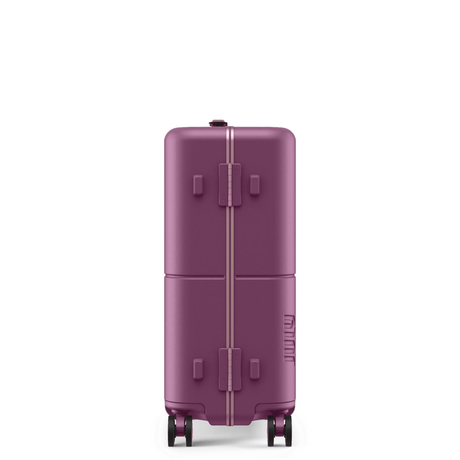 July Carry On Trunk Polycarbonate 21" Luggage With Fast Charge Usb-C Cable - Plum