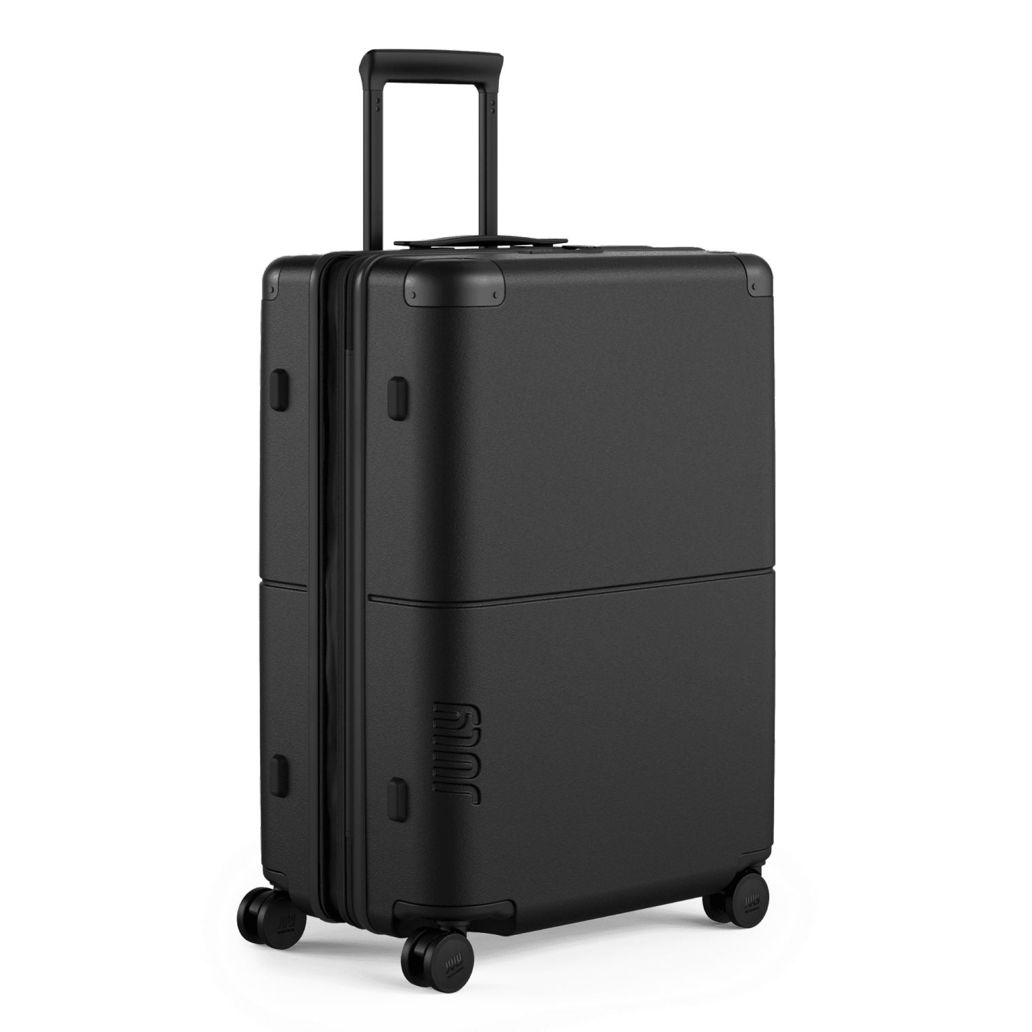 July Checked Expandable Polycarbonate 26" Luggage - Charcoal