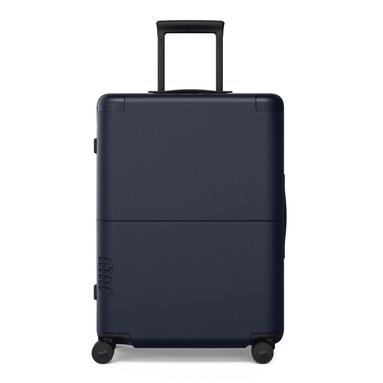 July Checked Expandable Polycarbonate 26" Luggage - Navy