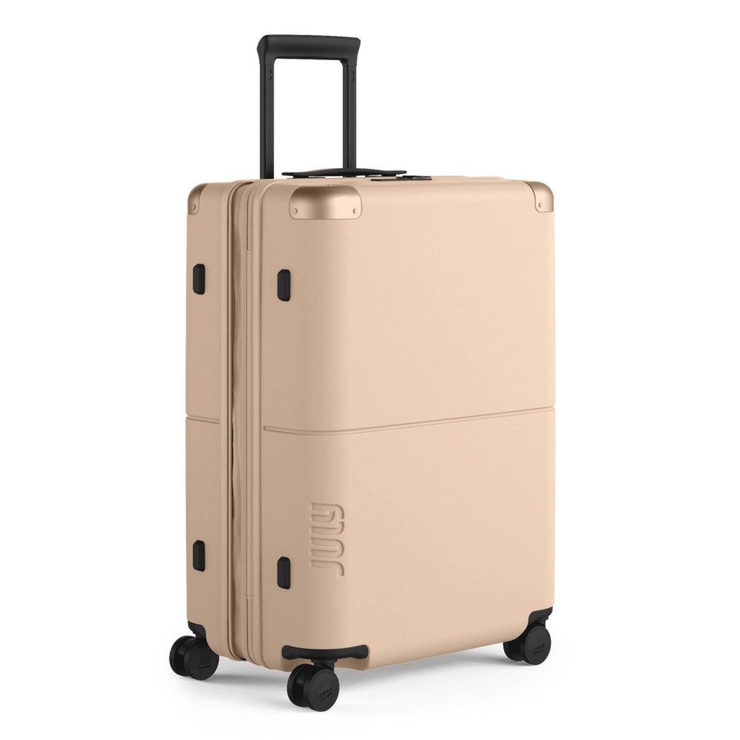 July Checked Expandable Polycarbonate 26" Luggage - Sand