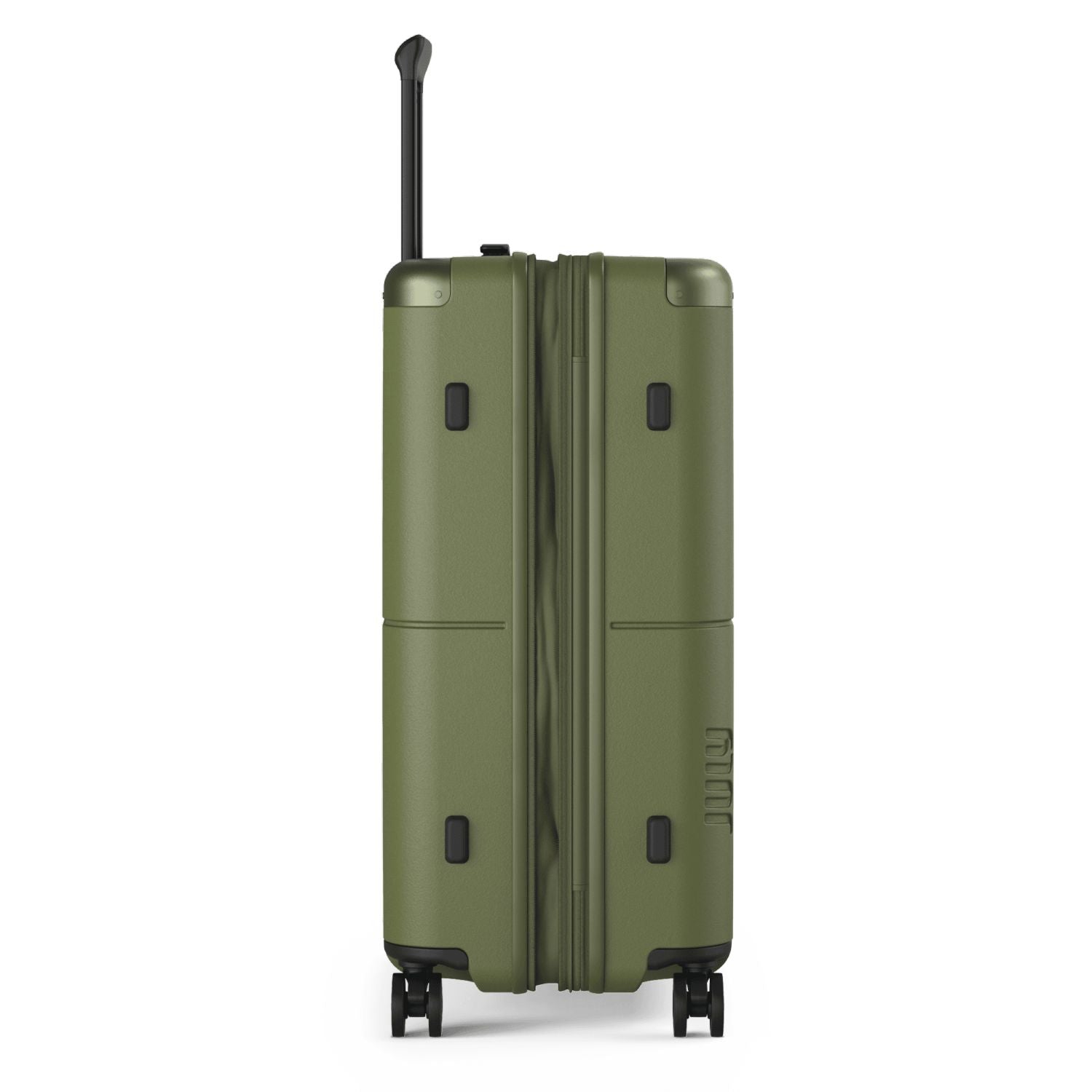 July Checked Expandable Polycarbonate 26" Luggage - Olive