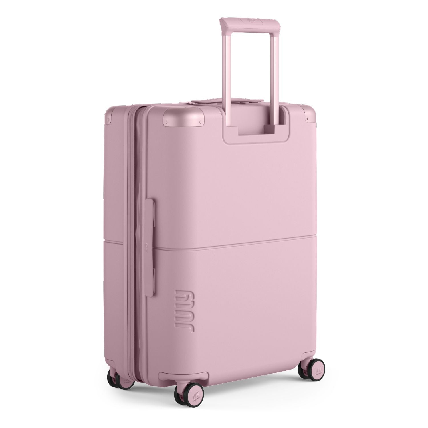 July Checked Expandable Polycarbonate 26" Luggage - Blush Pink
