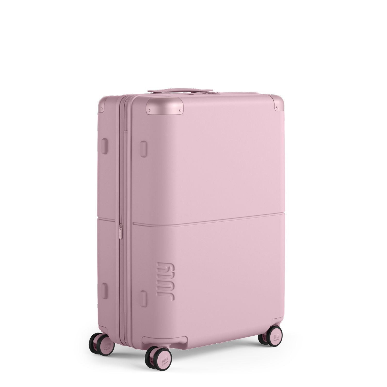 July Checked Expandable Polycarbonate 26" Luggage - Blush Pink