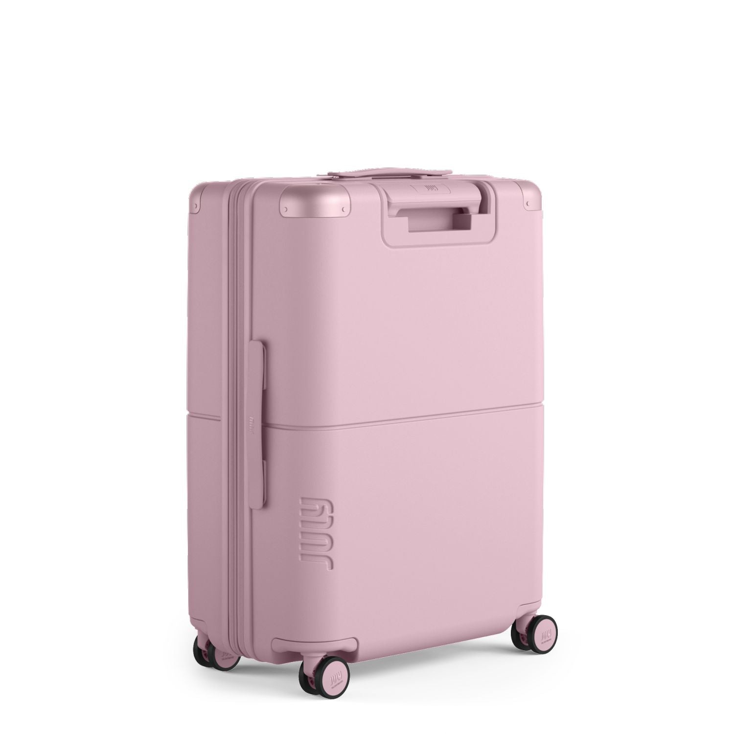 July Checked Expandable Polycarbonate 26" Luggage - Blush Pink