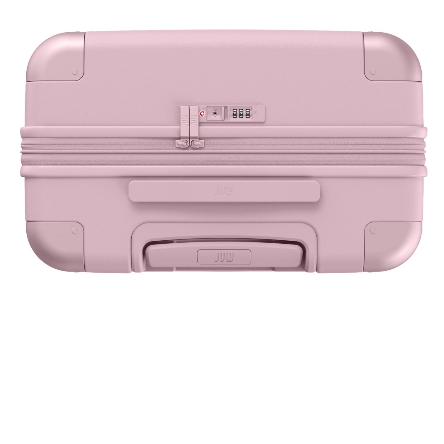 July Checked Expandable Polycarbonate 26" Luggage - Blush Pink